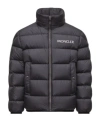 Moncler High Collar Long Sleeve Down Jacket In Black