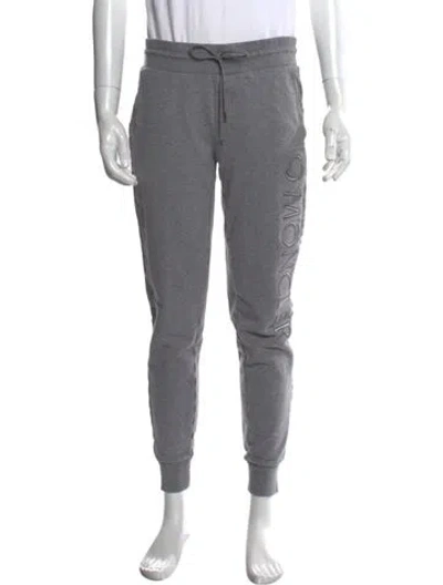 Pre-owned Moncler Joggers In Gray