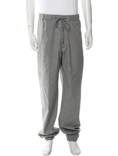 Pre-owned Moncler Joggers In Gray