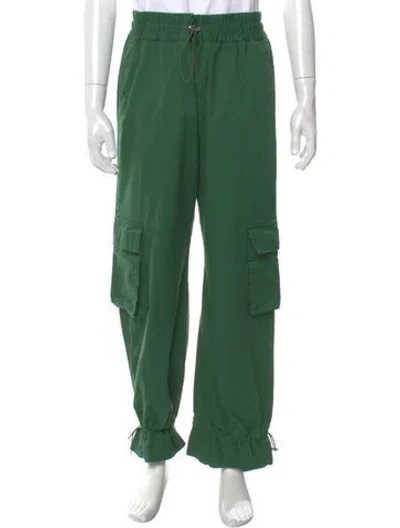 Pre-owned Moncler Joggers In Green