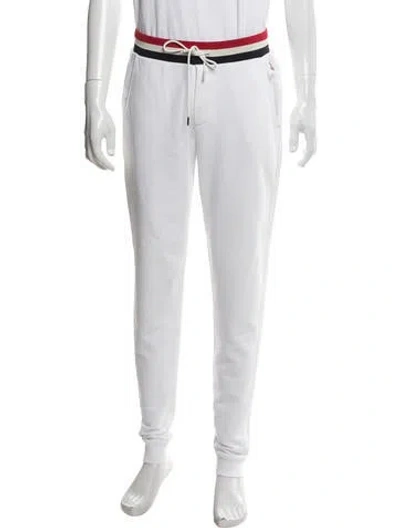 Pre-owned Moncler Joggers In White