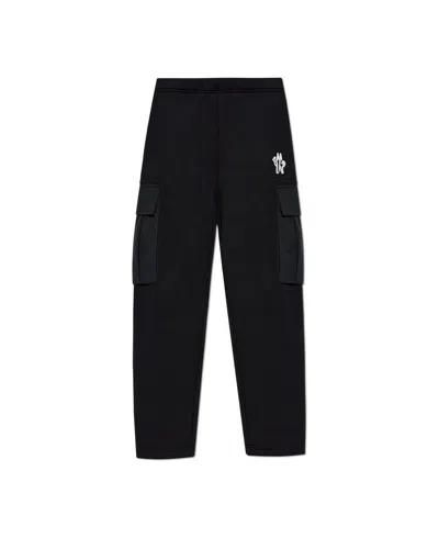 Moncler Jogging Pants With Logo In Black