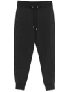 Moncler Tapered Cotton Track Pants In Blau