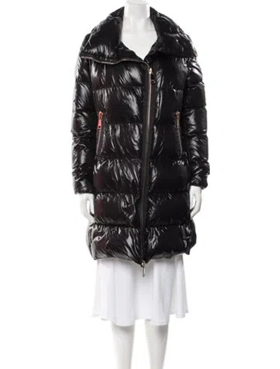 Pre-owned Moncler Joinville Nylon Puffer Coat In Black
