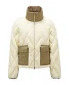 Moncler Doudoune Courte Jonquille In Light Beige