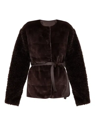 Moncler Jouillat Jacket In Brown