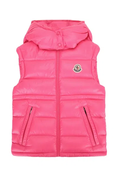 Moncler Jr Ania Vest In Pink