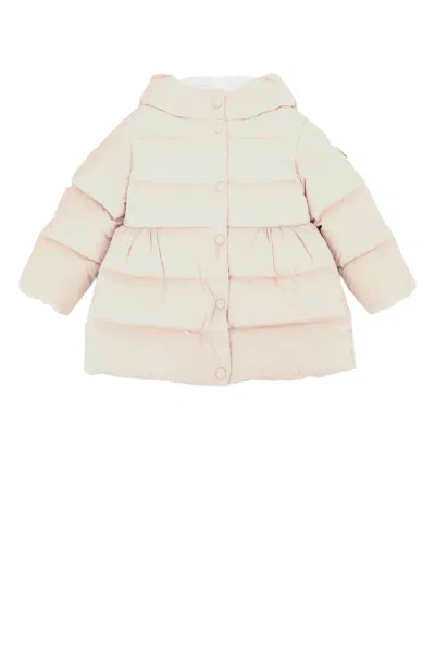 Moncler Jr Charlotte Long Parka In Neutral