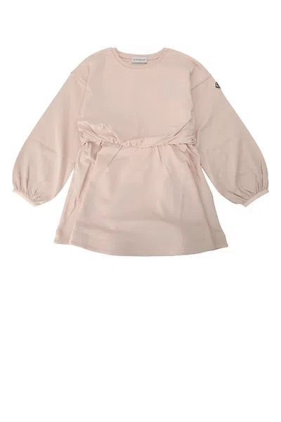Moncler Jr Dress In Pink