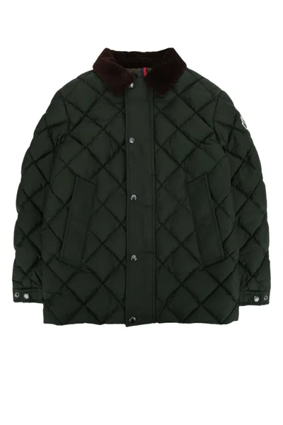 Moncler Jr Fruzan Short Parka In Green