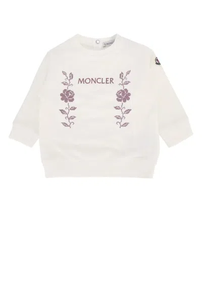 Moncler Jr Knitwear Clothing Ensemble In Cream