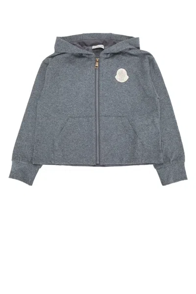 Moncler Jr Knitwear Clothing Ensemble In Gray