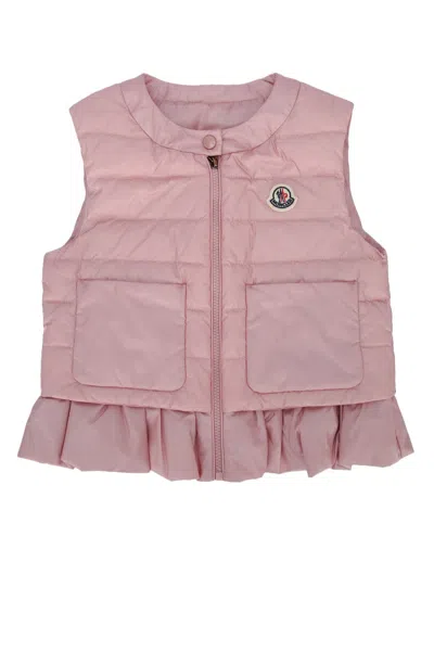 Moncler Kids' Doudoune Sans Manches Latife, Filles, Rose, Taille: 4a In Pink