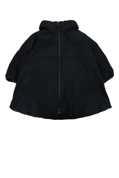 Moncler Jr Seble Long Parka In Black