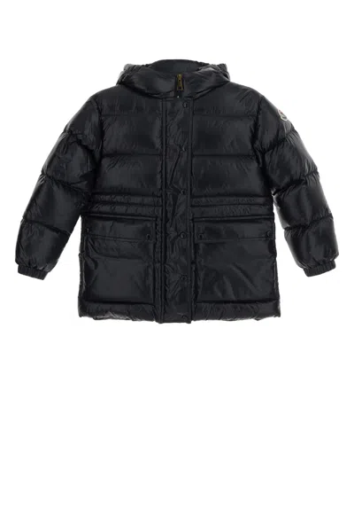 Moncler Jr Sesie Short Parka In Blue