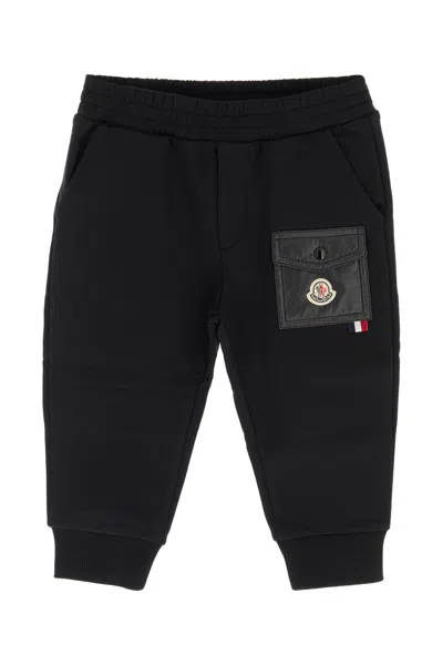 Moncler Jr Sweat Bottoms In Black