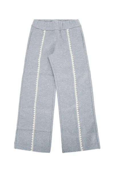 Moncler Jr Sweat Bottoms In Gray