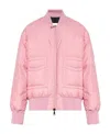 Moncler Merlat Quilted Shell Down Bomber Jacket In Pink