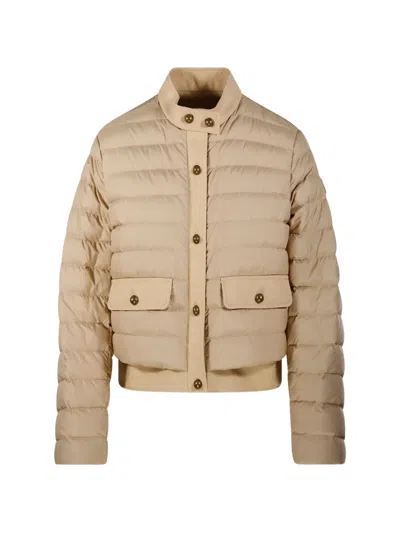 Moncler Juju Quilted Down Jacket In Brown
