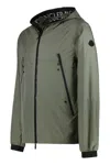 Moncler Junichi Logo Print Windbreaker Jacket In Green