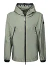 Moncler Junichi Logo Print Windbreaker Jacket In Green