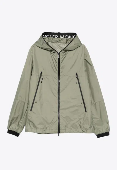 Moncler Junichi Zip-up Windbreaker Jacket In Green
