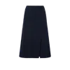 Moncler Jupe Midi En Laine Et Cachemire In Black