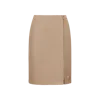 Moncler Jupe Zippée In Beige