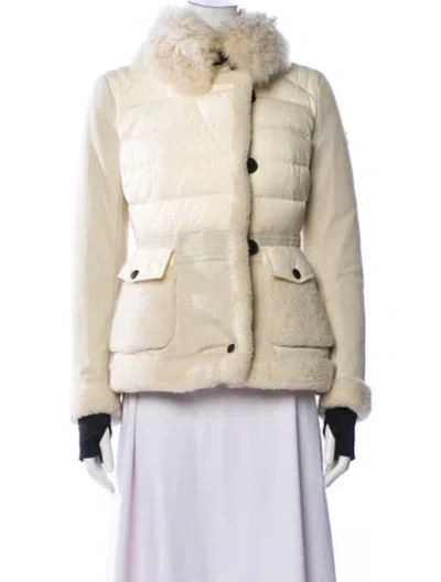 Pre-owned Moncler Jura Nylon Down Jacket In Neutral