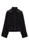 Moncler Juvigny Down Bomber Jacket In Black
