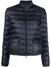 Moncler Lans Packable Nylon Down Jacket In Blue