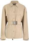 Moncler Kaeng Shell Shirt Jacket In Neutral