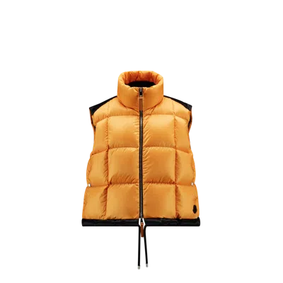 Moncler Kart Down Gilet In Orange