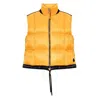 Moncler Kart Down Puffer Vest In Orange