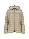 Moncler 'karura 2-in-1' Short Down Jacket In Beige