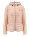 Moncler Karura 2-in-1 Hooded Short Down Jacket In Pink