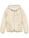 Moncler Grenoble Beige Parka With Fitted Silhouette And Hood In Neutral