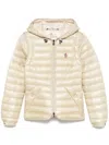 Moncler Grenoble Beige Parka With Fitted Silhouette And Hood In Neutral