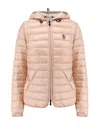 Moncler Karura 2-in-1 Hooded Short Down Jacket In Pink
