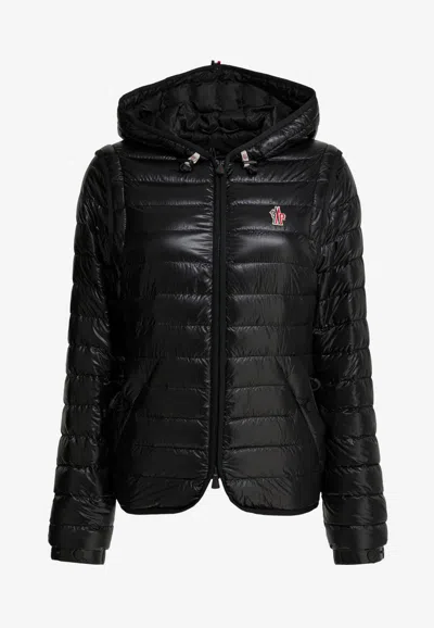 Moncler Karura Quilted Puffer Jacket In Black