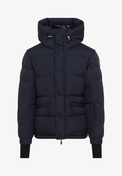 Moncler Kasanka Quilted Hooded Down Jacket In Blue