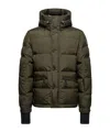 Moncler Down Ski Jacket Adjustable Hood In Green