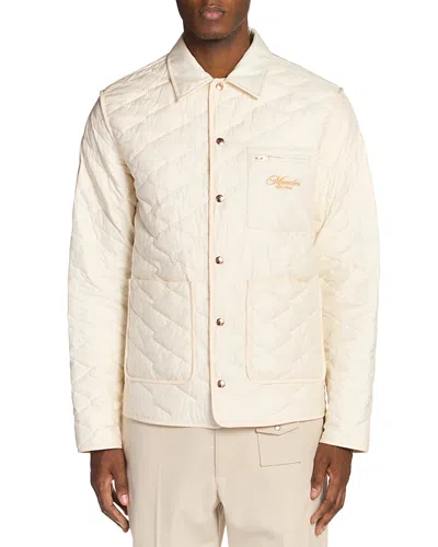 Moncler Kastos Quilted Nylon Down Shirt Jacket In Neutral