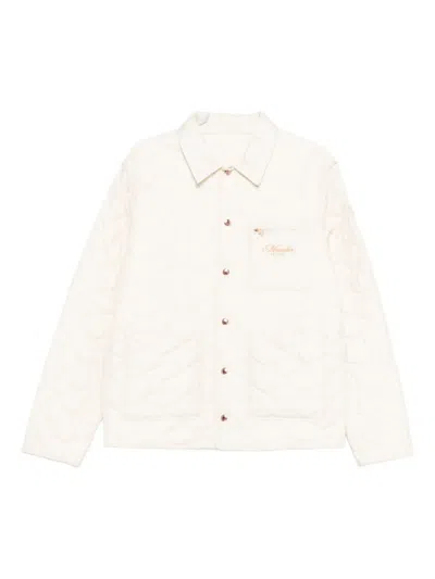 Moncler Kastos Quilted Shirt Jacket In Neutral