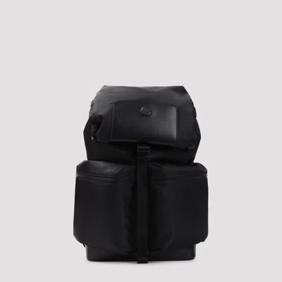 Moncler Kenton Backpack, 29cm X 50cm X 17cm Polyamide And Leather In Black
