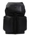 Moncler Kenton Drill Nylon Backpack With Logo Patch In Black
