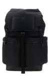 Moncler Kenton Drill Nylon Backpack With Logo Patch In Black