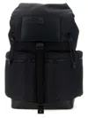 Moncler Kenton Drill Nylon Backpack With Logo Patch In Black