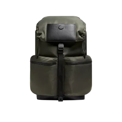 Moncler Kenton Drill Backpack, Men, Green, Size: One Size
