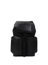 Moncler Kenton Drill Nylon Backpack With Logo Patch In Black